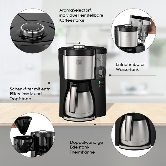 LOOK® Therm Perfection|Filterkaffeemaschine Schwarz