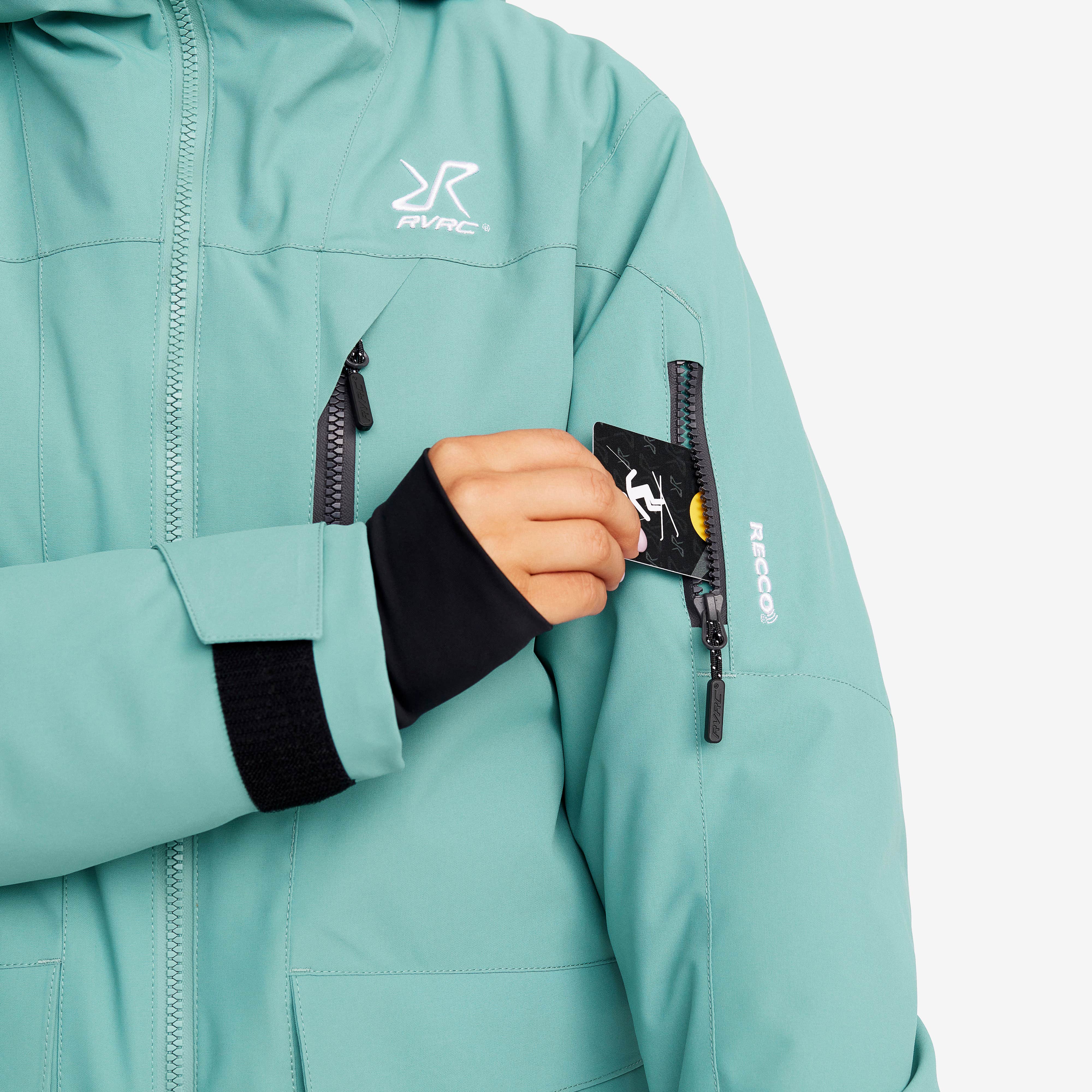 Halo 2L Insulated Ski Jacket Dame Arctic