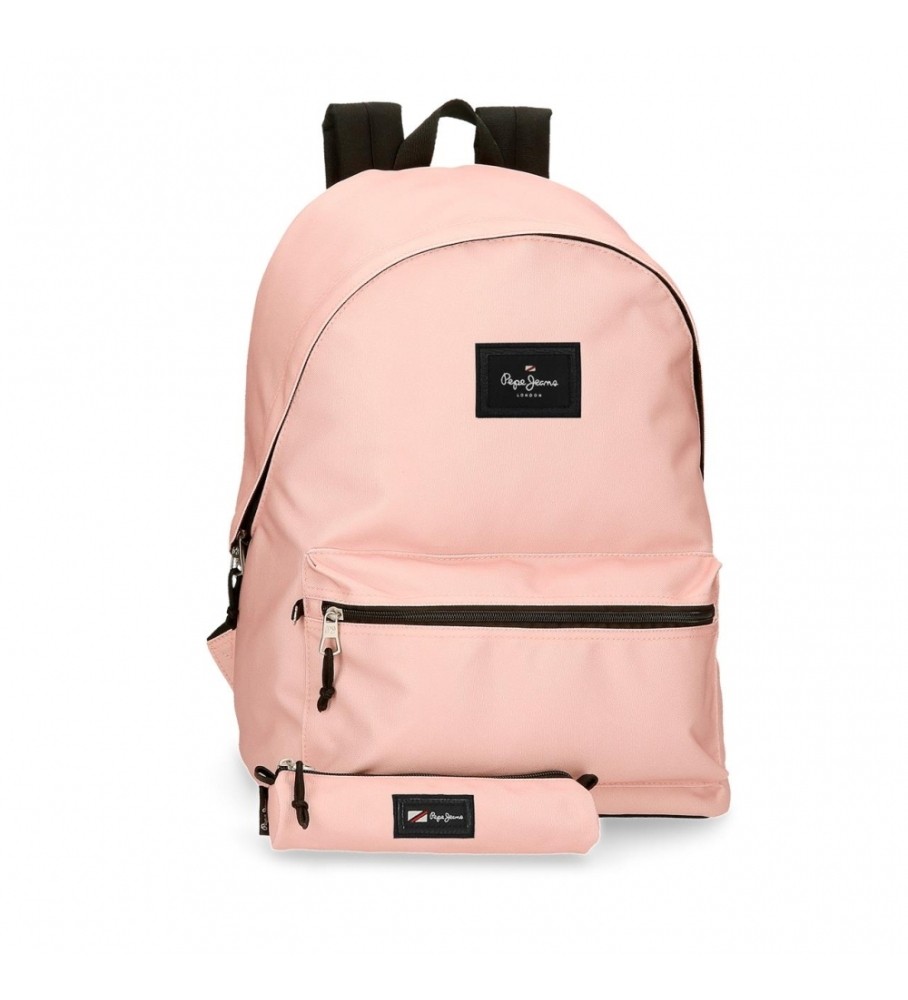 Mochila Pepe Jeans Aris + Capa Rosa