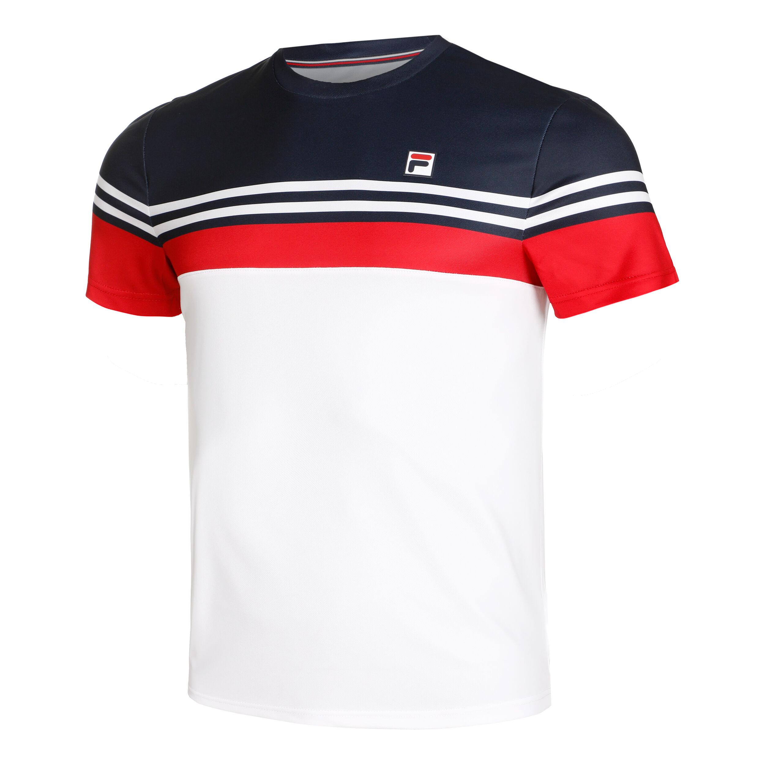 Fila Malte T-shirt Hommes - Blanc , Multicouleur