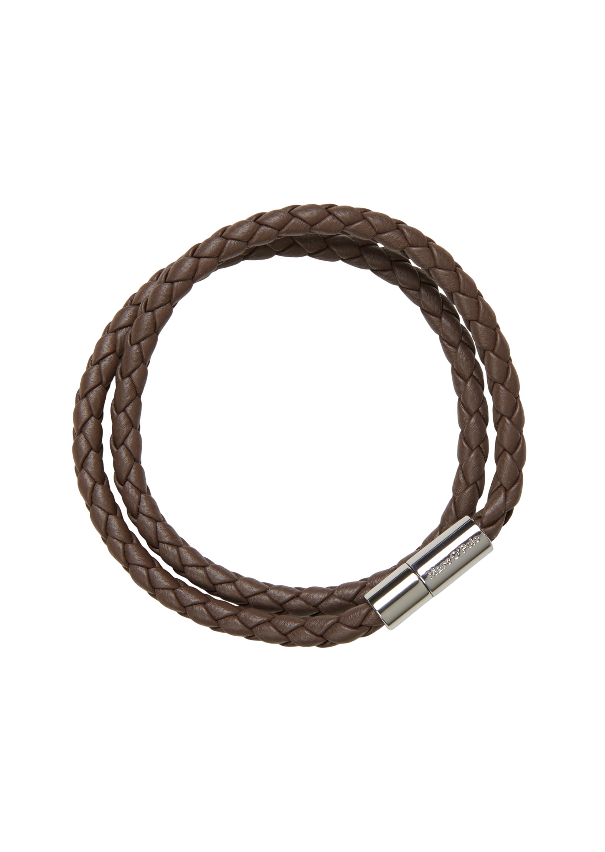 Geflochtes Leder-Armband mit Magnetverschluss