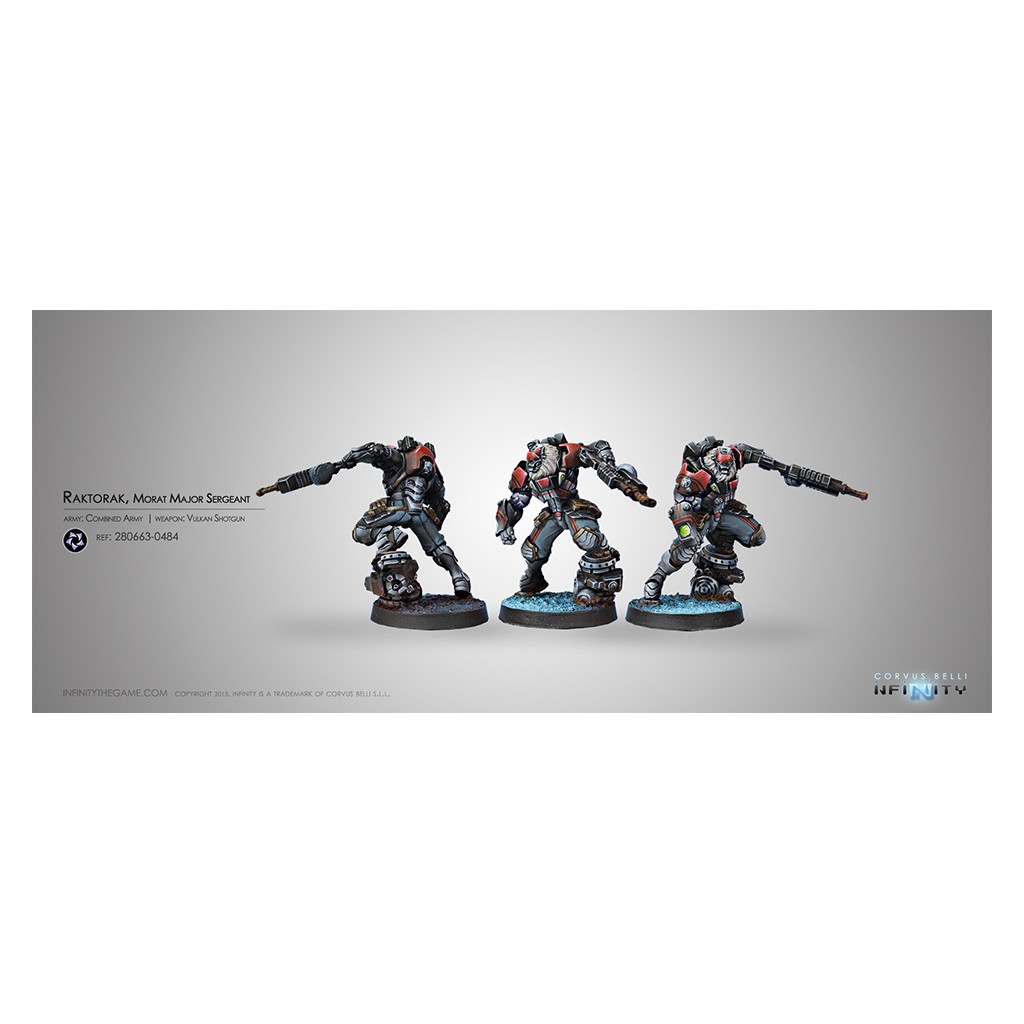 Infinity - Combined Army - Raktorak Morat Sergeant Major (Vulkan Shotgun)