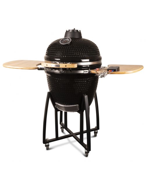 Patton Premium Kamado 21 Black - Grill - Barbecue - Ø 47 cm Zwart Zilver