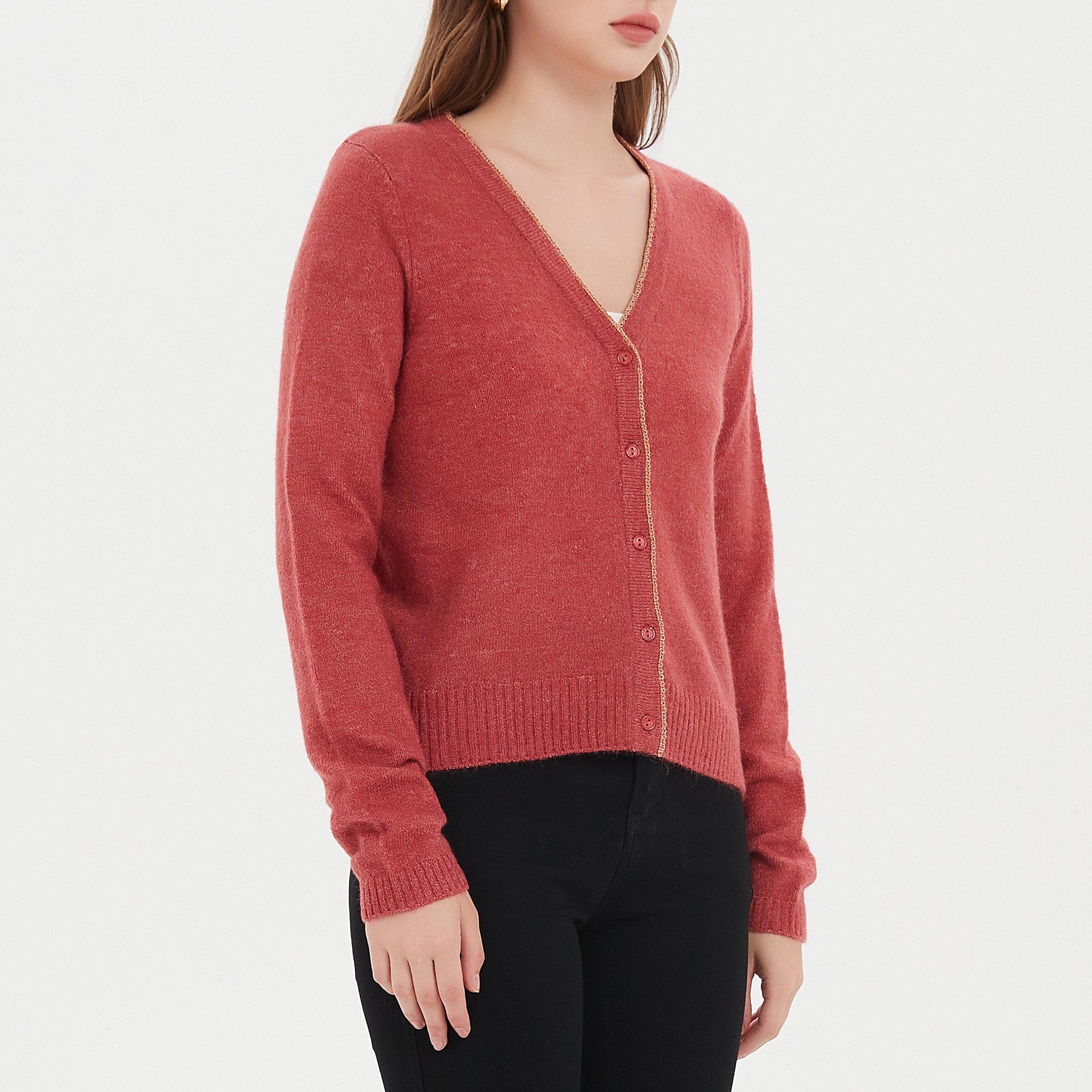 Golddigga Lightweight V Neck Cardigan Womens