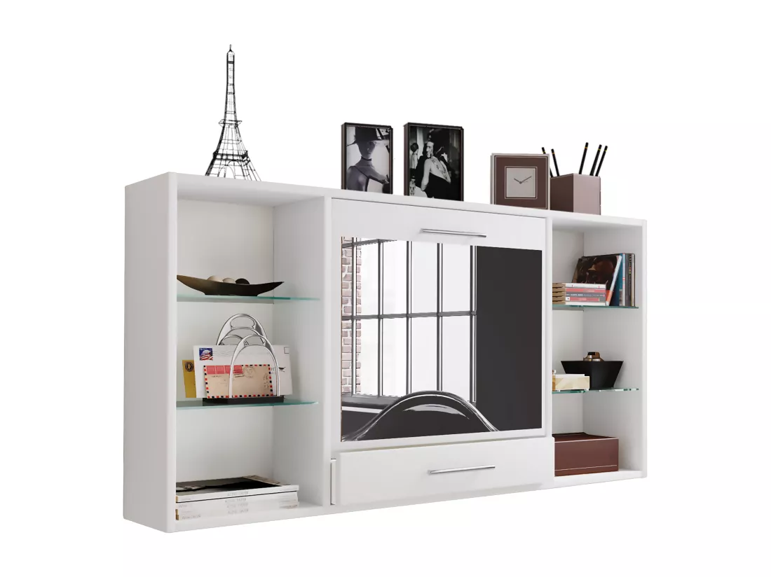 Coiffeuse Table murale Miroir Teala