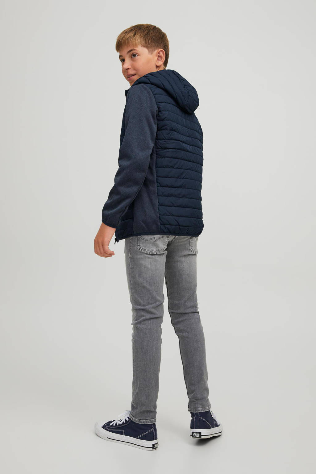 JACK & JONES gewatteerde tussenjas JJEMULTI donkerblauw