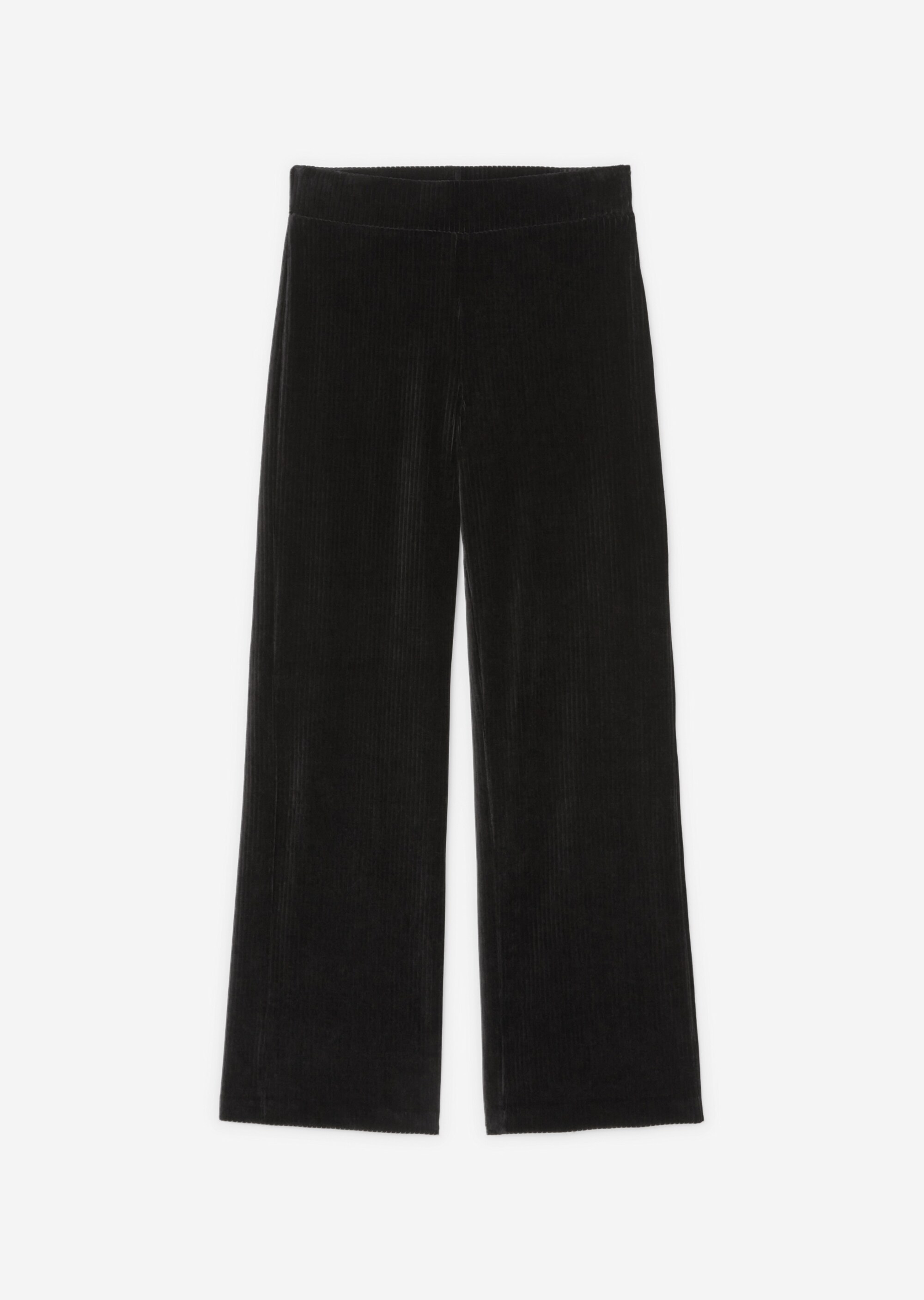 Jerseyhose straightin Cord-Qualität