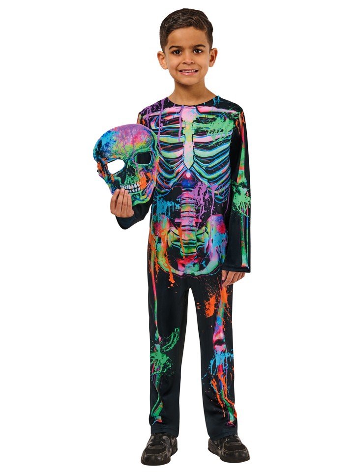 Rubies - Halloween Costume - Bonesky Graffiti Skeleton (98-104 cm)