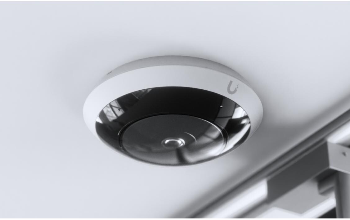 Netzwerkkamera UniFi Protect AI 360 Weiss<br>Hochauflösende Schwenk-Neige-Zoom-Kamera mit 360°-Fisheye-Objektiv und integrierten IR-LEDs für die Rundum-Überwachung rund um die Uhr