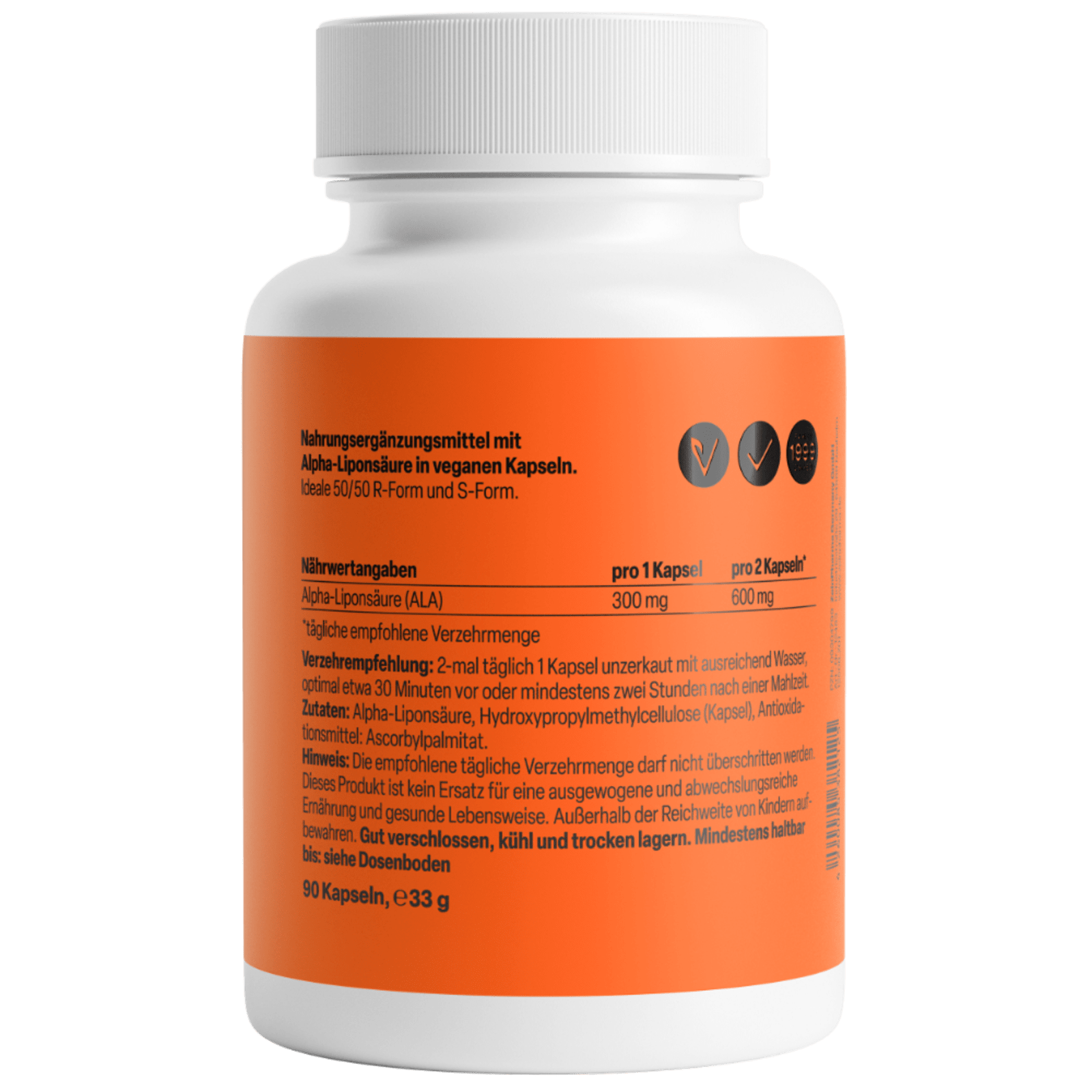 Alpha-Liponsäure 300mg (90 Kapseln)