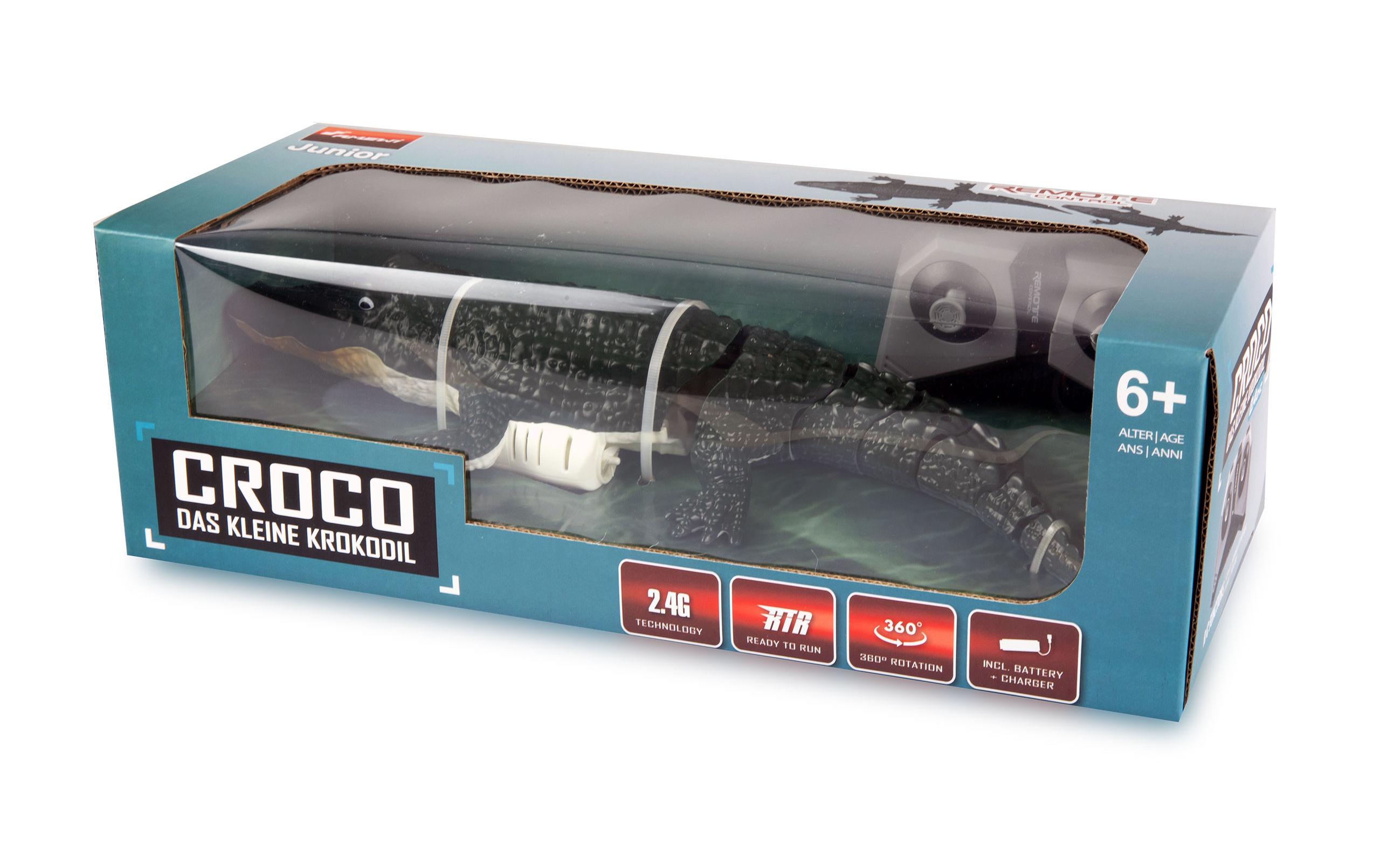 Croco das kleine Krokodil 370 mm, 4-Kanal, RTRFerngesteuertes Krokodil mit realistischen Bewegungen