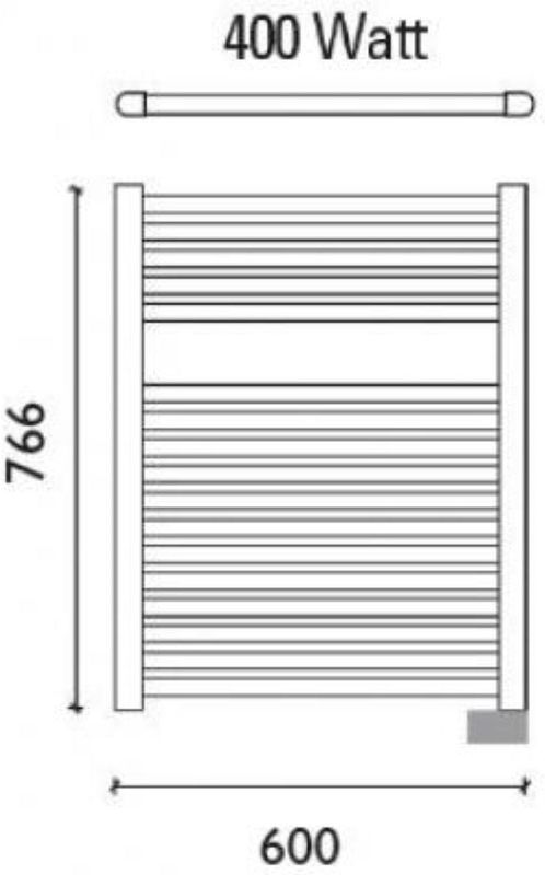 Boss & Wessing - Emma - Elektrische Radiator - Wit - Gepoedercoat Staal