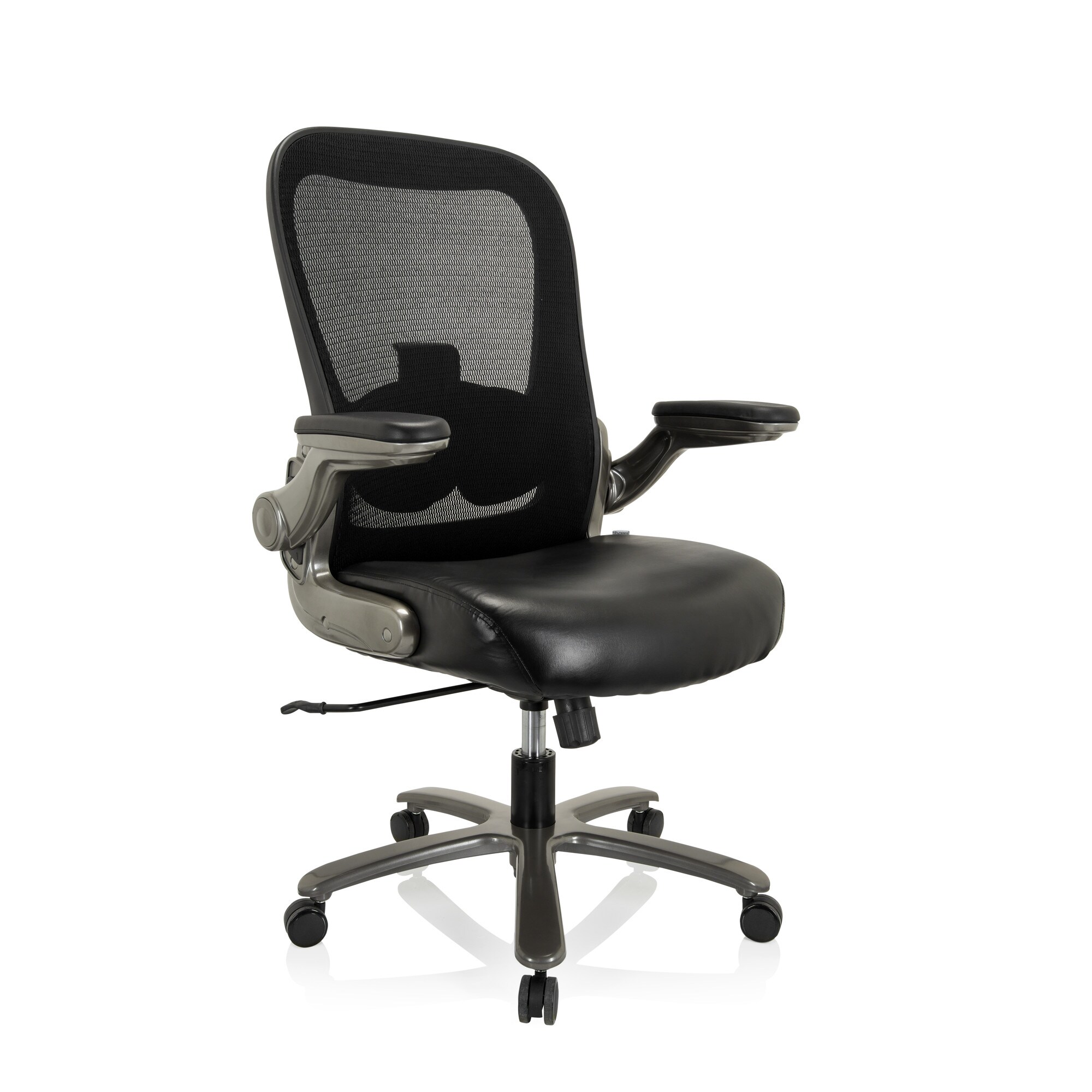 XXL Drehstuhl INSTRUCTOR T I Kunstleder/Netzstoff mit abklappbaren Armlehnen hjh OFFICE
