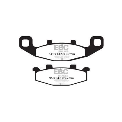 Plaquettes de freins EBC Sinter Métal Fritté avant/arrière (selon modèle)