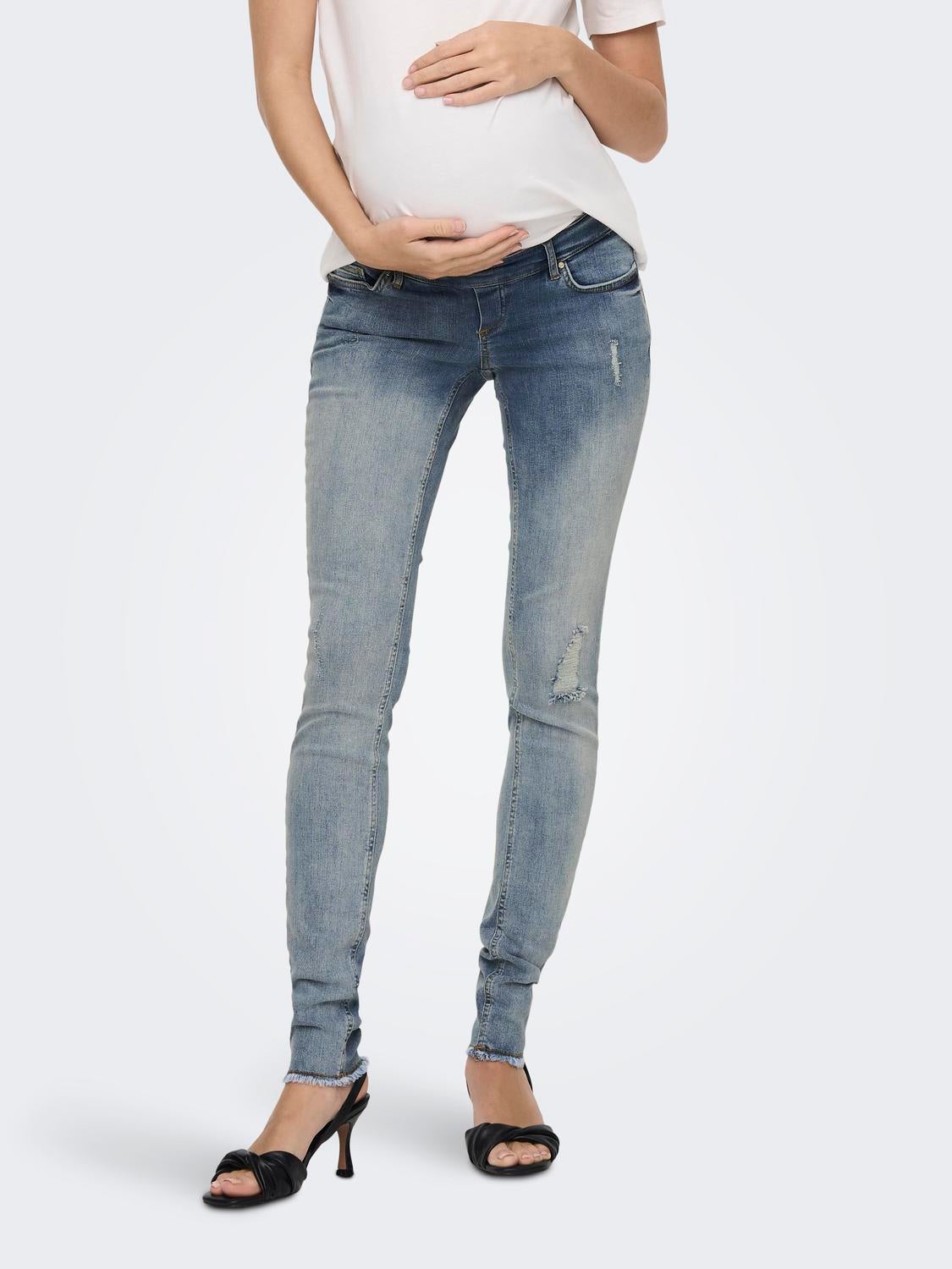 OLMBLUSH Mittlere Taille Skinny Fit Jeans Medium Blue Denim