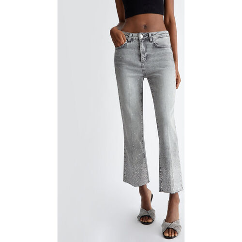 Liu Jo - Vaqueros bootcut tobilleros Gris