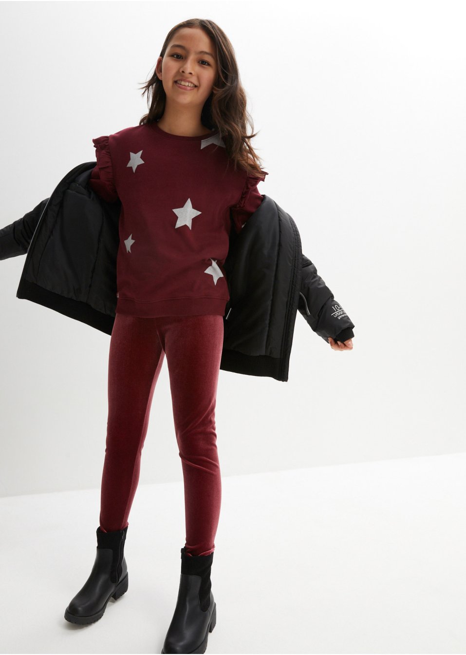 Legging en velours fille