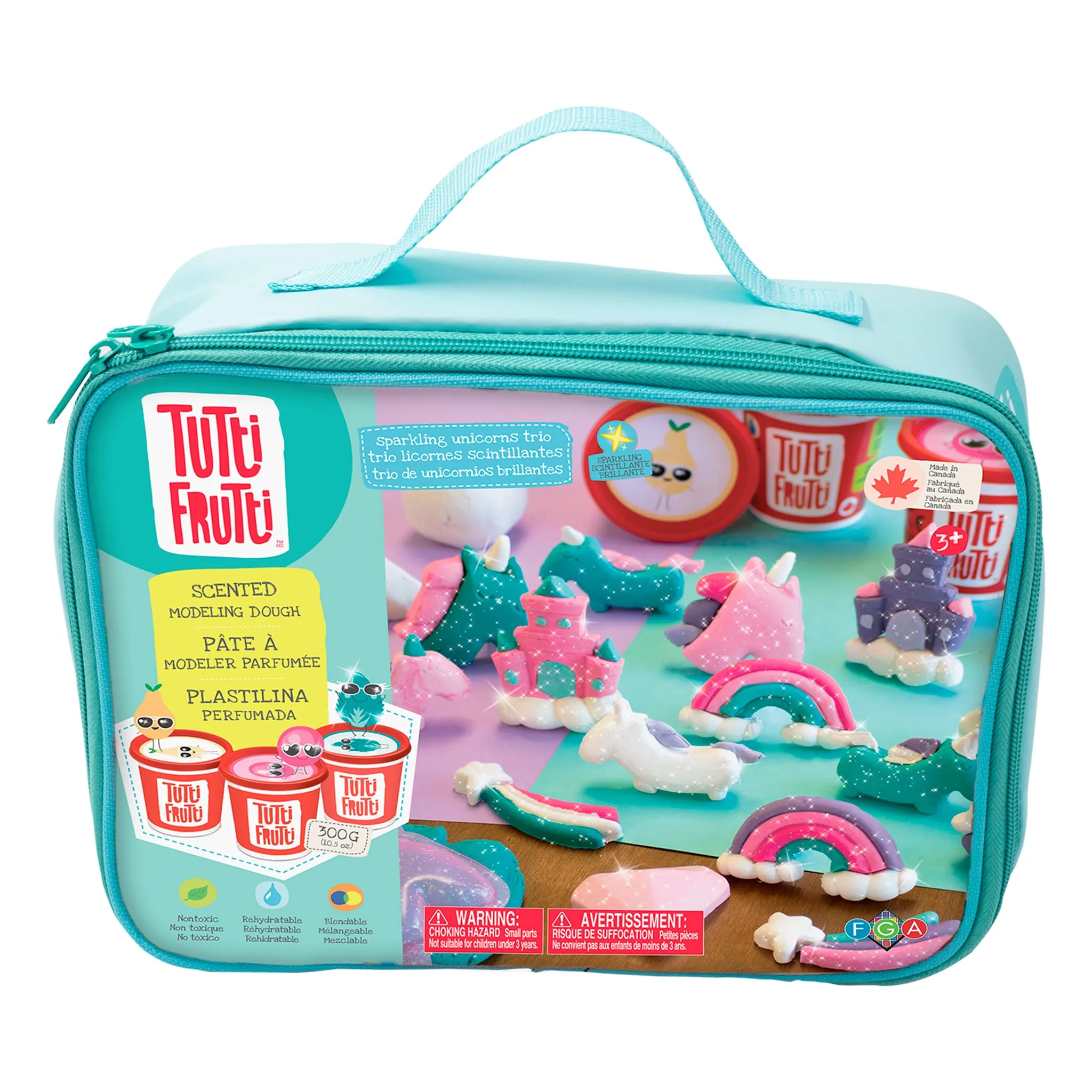 Tutti Frutti Trio Pâtes à Modeler - Licornes Scintillantes