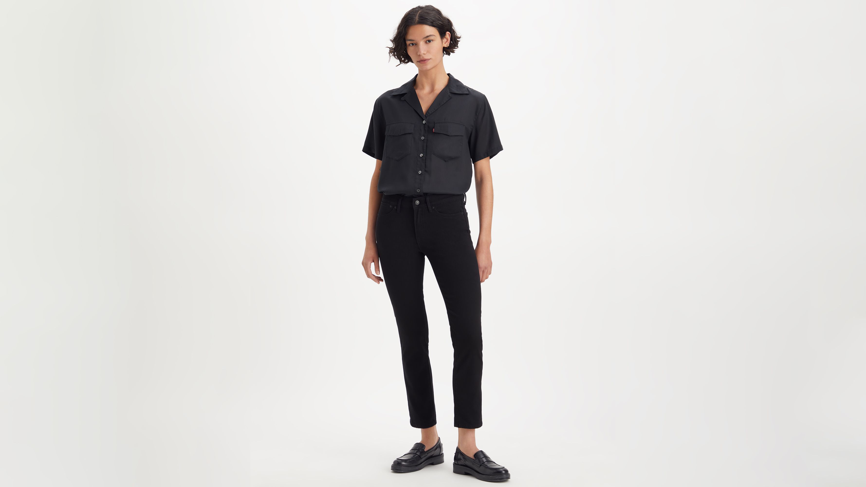 Jean 712™ slim poche passepoilée - Night Is Black - Noir