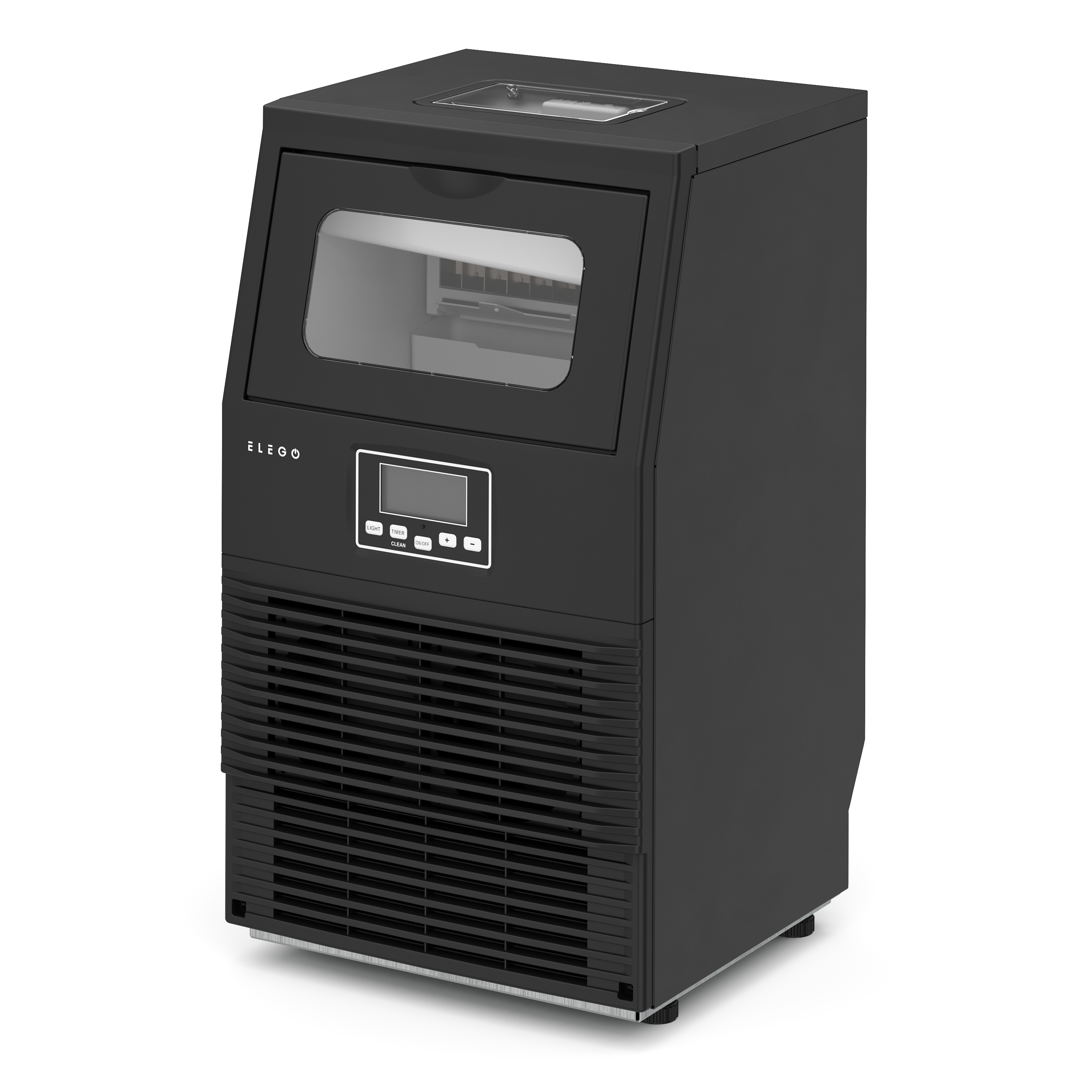 Eiswürfelmaschine schwarz 30 kg / 24 h