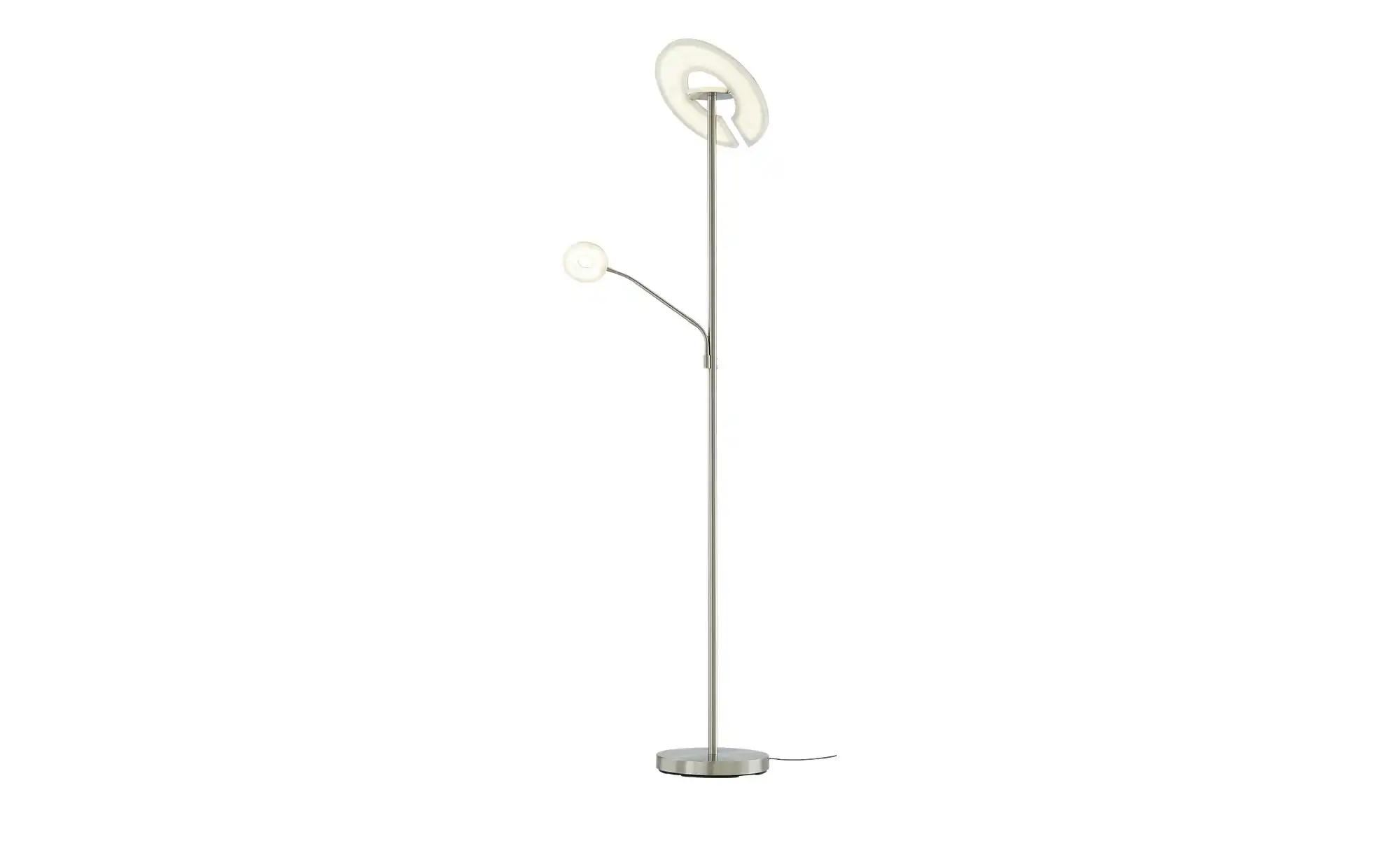 Fischer-Honsel LED-Deckenfluter 2-flammig, Nickel-matt