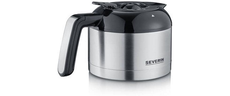 Filterkaffeemaschine KA 4814 Schwarz/Silber<br>Kaffeemaschine mit Edelstahl-Mahlwerk und Thermokanne