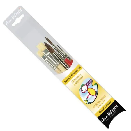 Da Vinci 4214 Pinselset Allround Schule flach & rund