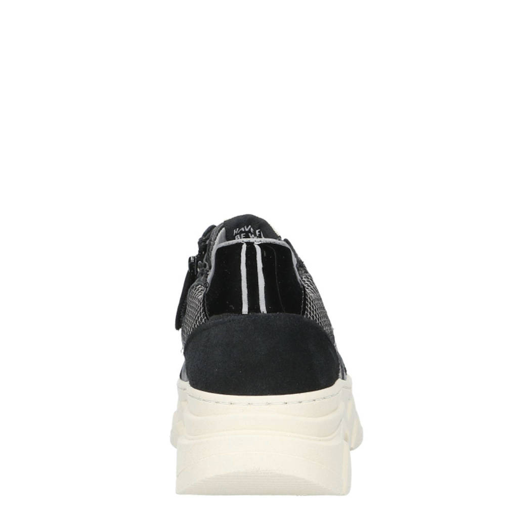 Red Rag leren sneakers zwart
