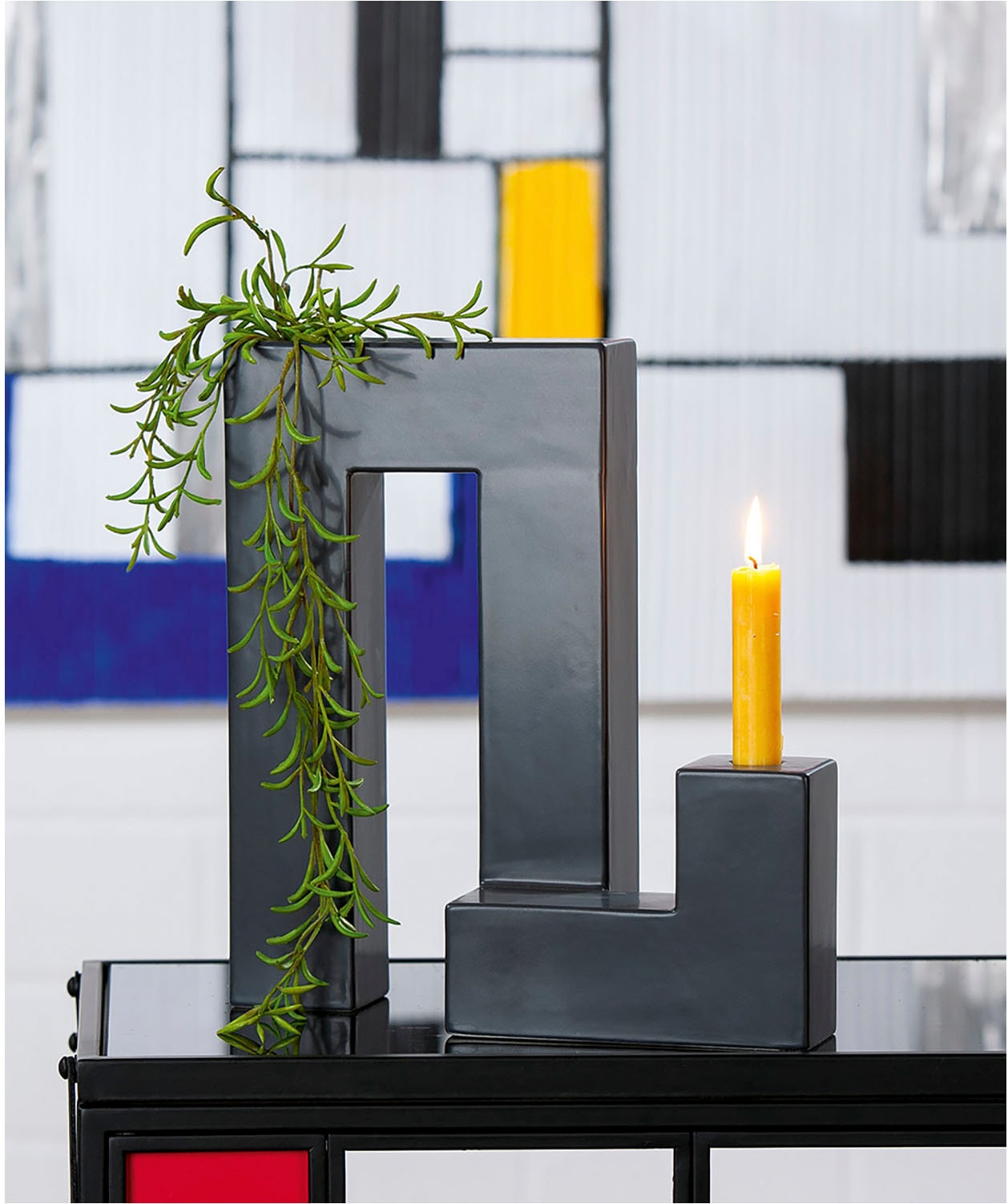GILDE Tischvase »Kerzenleuchter-Vase Patras«