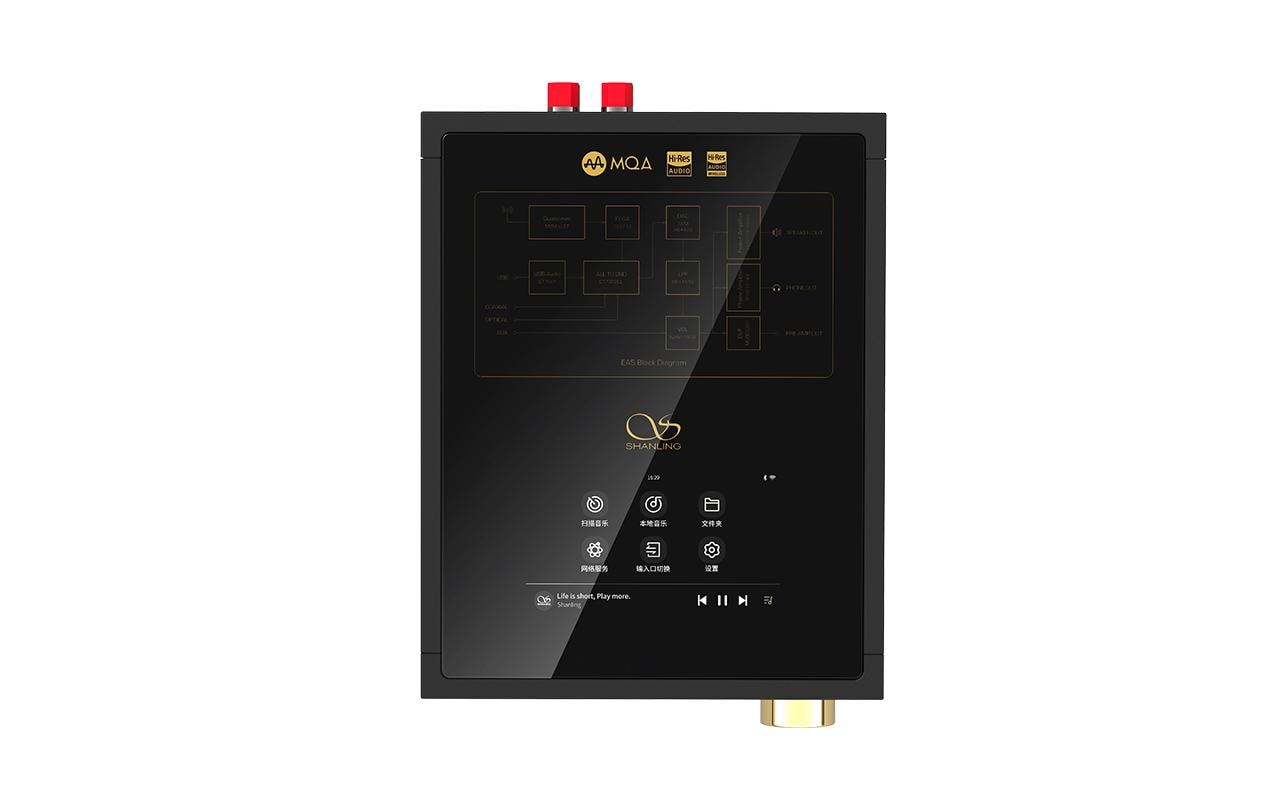Stereo-Receiver EA5 Schwarz<br>All-in-One-Musikcenter mit WiFi und Bluetooth