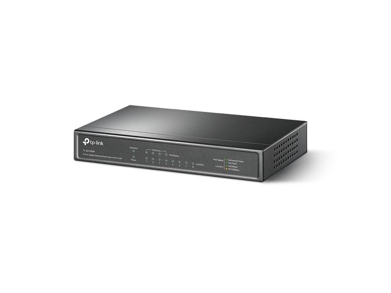 TP-Link PoE  Switch TL-SG1008P 8 Port 8-Port Gigabit Desktop Switch mit 4-Port PoE