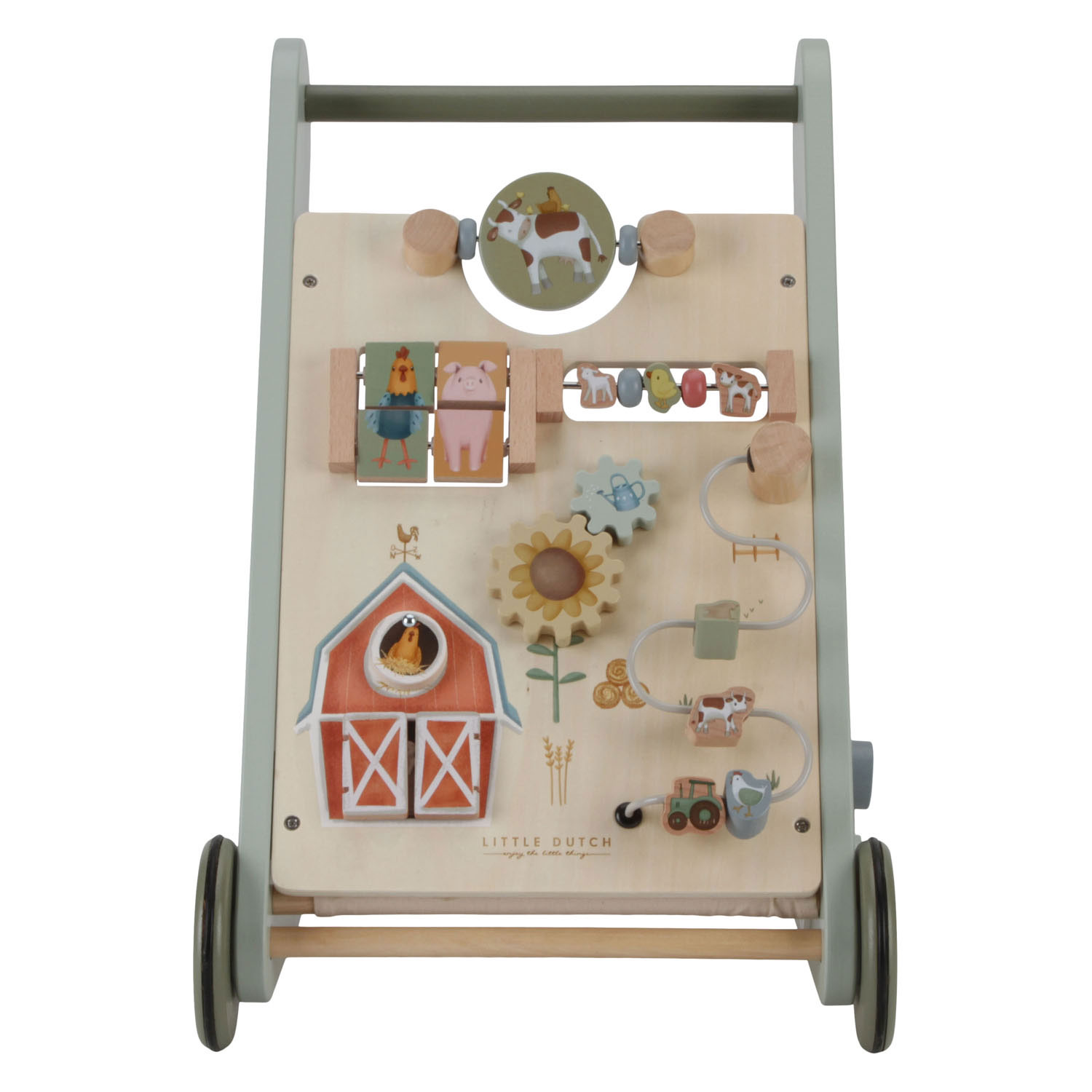 Little Dutch Houten Activiteiten Loopwagen Little Farm FSC