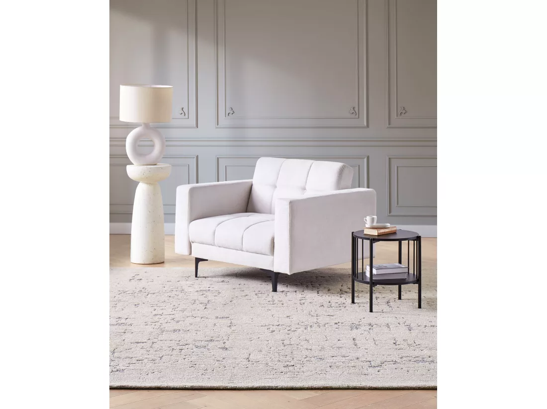 Fauteuil ALNES Blanc cassé