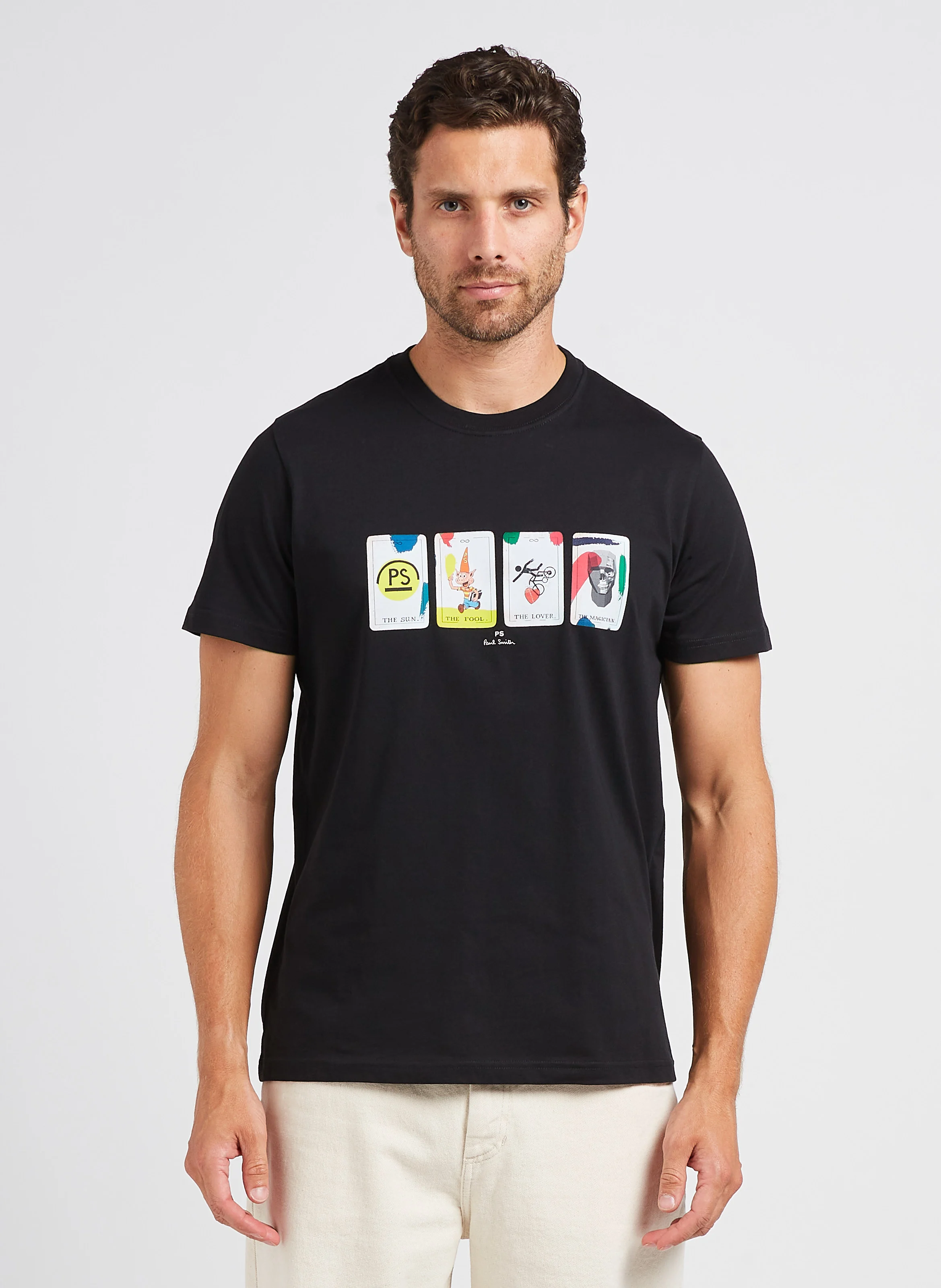 Tee-shirt col rond en coton biologique | Noir