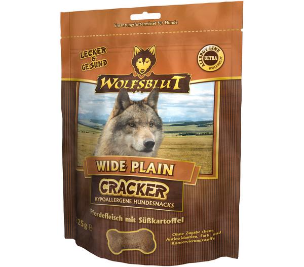 WOLFSBLUT Hundesnack Cracker Wide Plain Pferd,