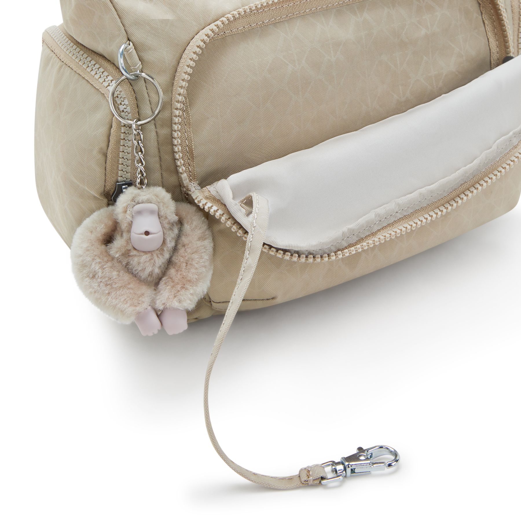 GABB S Sac à bandoulière de taille moyenne avec bandoulière réglable - Signature Beige Embossed