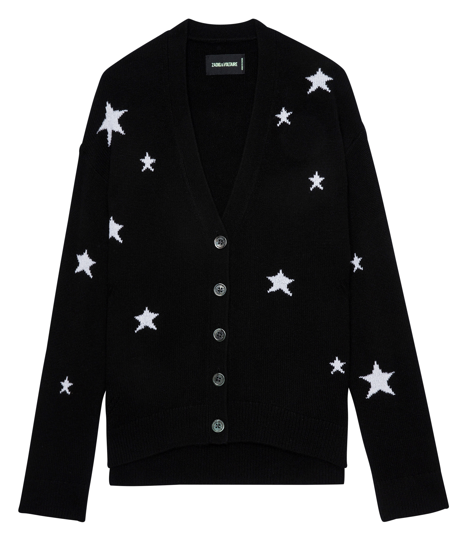 Gilet à motif en cachemire | Noir