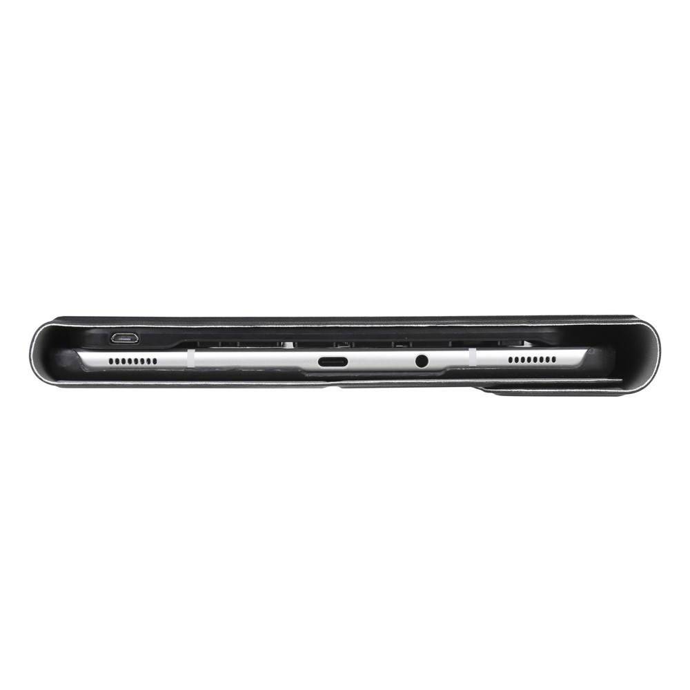 Samsung Galaxy Tab A 10.5 Leder Tasche Magnet Bluetooth Tastatur Abnehmbar (QWERTY) - Schwarz