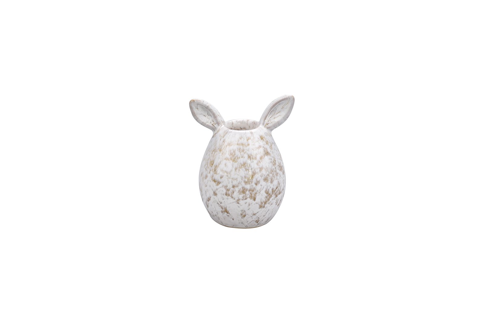 Hana lysestake Offwhite og beige. H9,5 cm