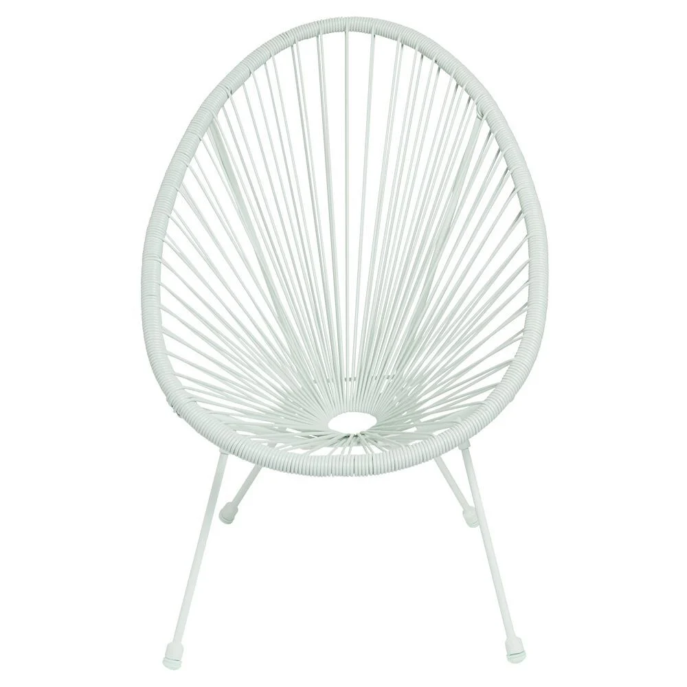 Fauteuil de jardin enfant Urban métal et fil de résine vert