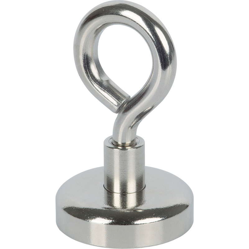 Fix-o-moll magneet schijf Neodym oog 25x42mm