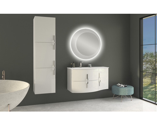 Badkamermeubel Baden Haus Sting 69 cm wit hoogglans, gemonteerd