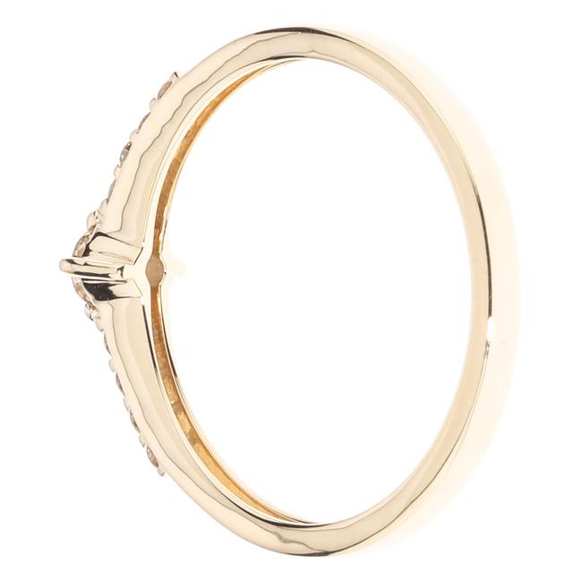 Rivière-Ring, Brillanten, 0,25 ct, Gold 375 poliert