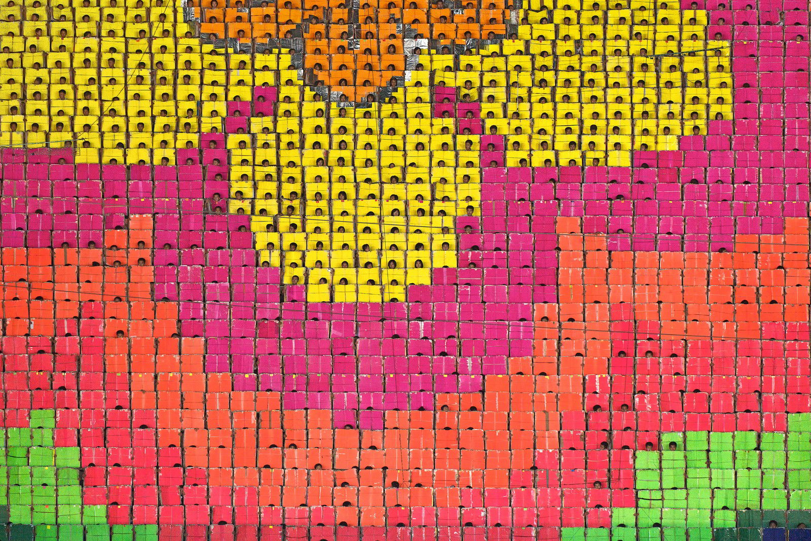 Mass Games Pyongyang #05 by Werner Kranwetvogel - Limited Edition. Edition of: 100. Signed.