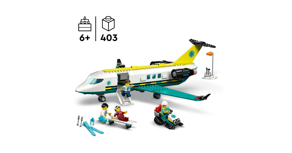 LEGOCity - Ambulancevliegtuig Constructiespeelgoed  (60465)