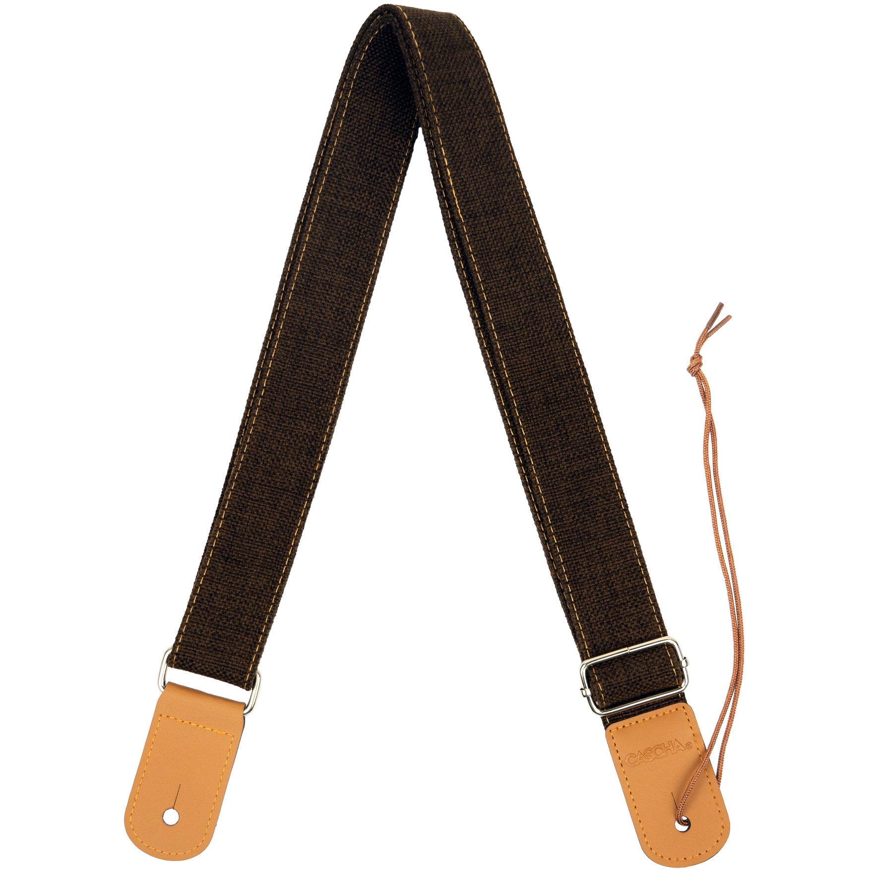 Cascha HH 2201 ukelele draagband katoen bruin