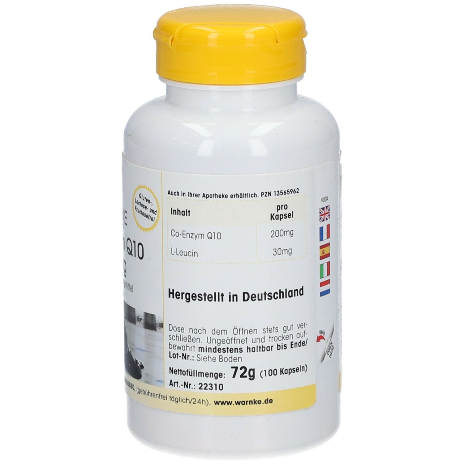WARNKE VITALSTOFFE Co-Enzym Q10 200 mg