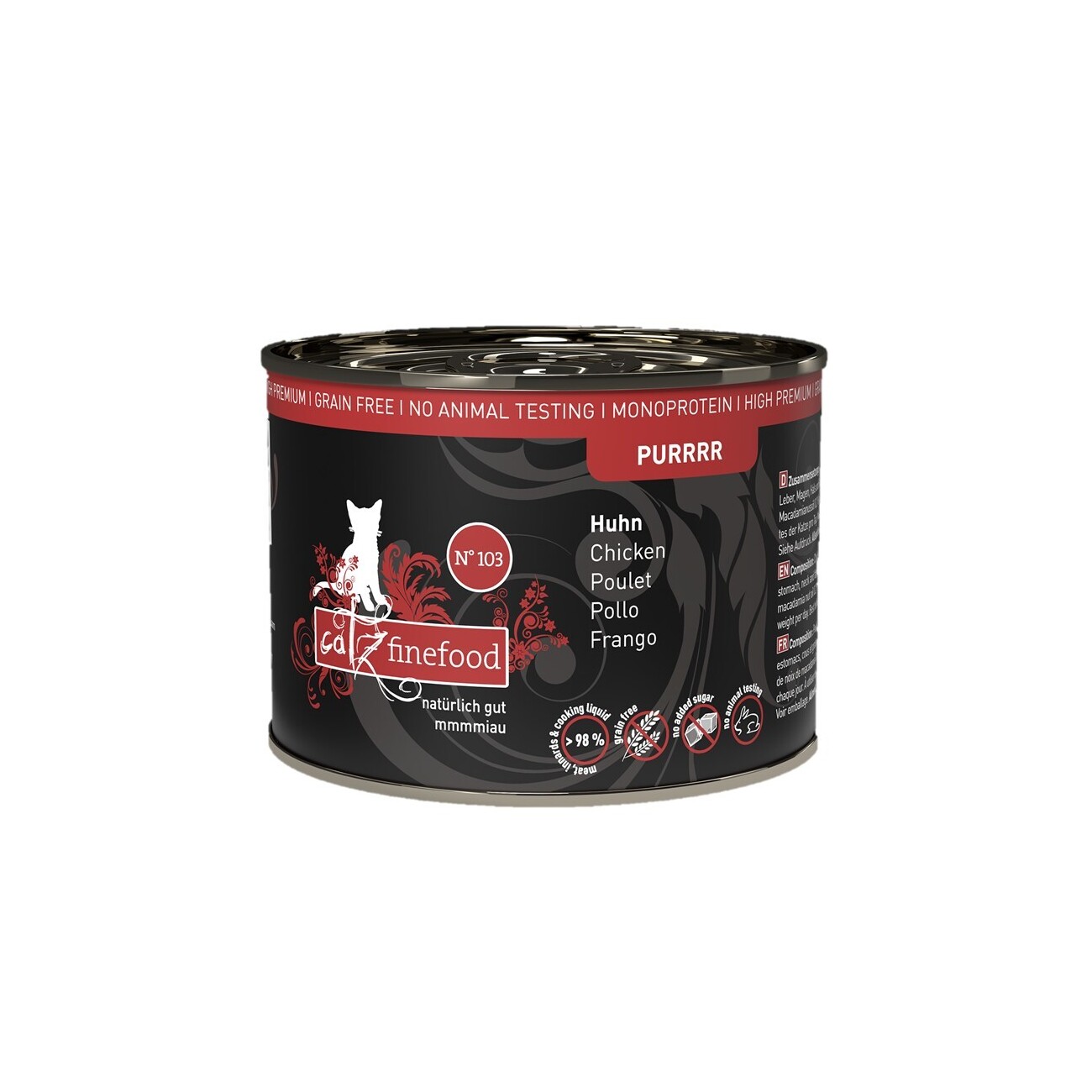 Catz finefood Nassfutter Katze Pure Adult No. 103 Huhn 6x200 g