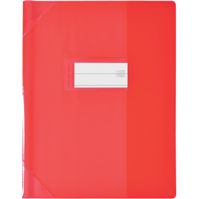 Protege-Cah Oxford Strong Line 17X22 Sans Marque Page Pvc150 Translucide Rouge