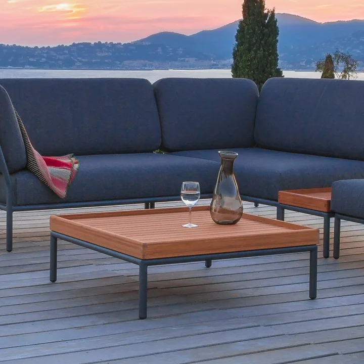 HOUE - LEVEL-LEVEL 2 Couchtisch, 81 x 81 cm, dunkelgrau